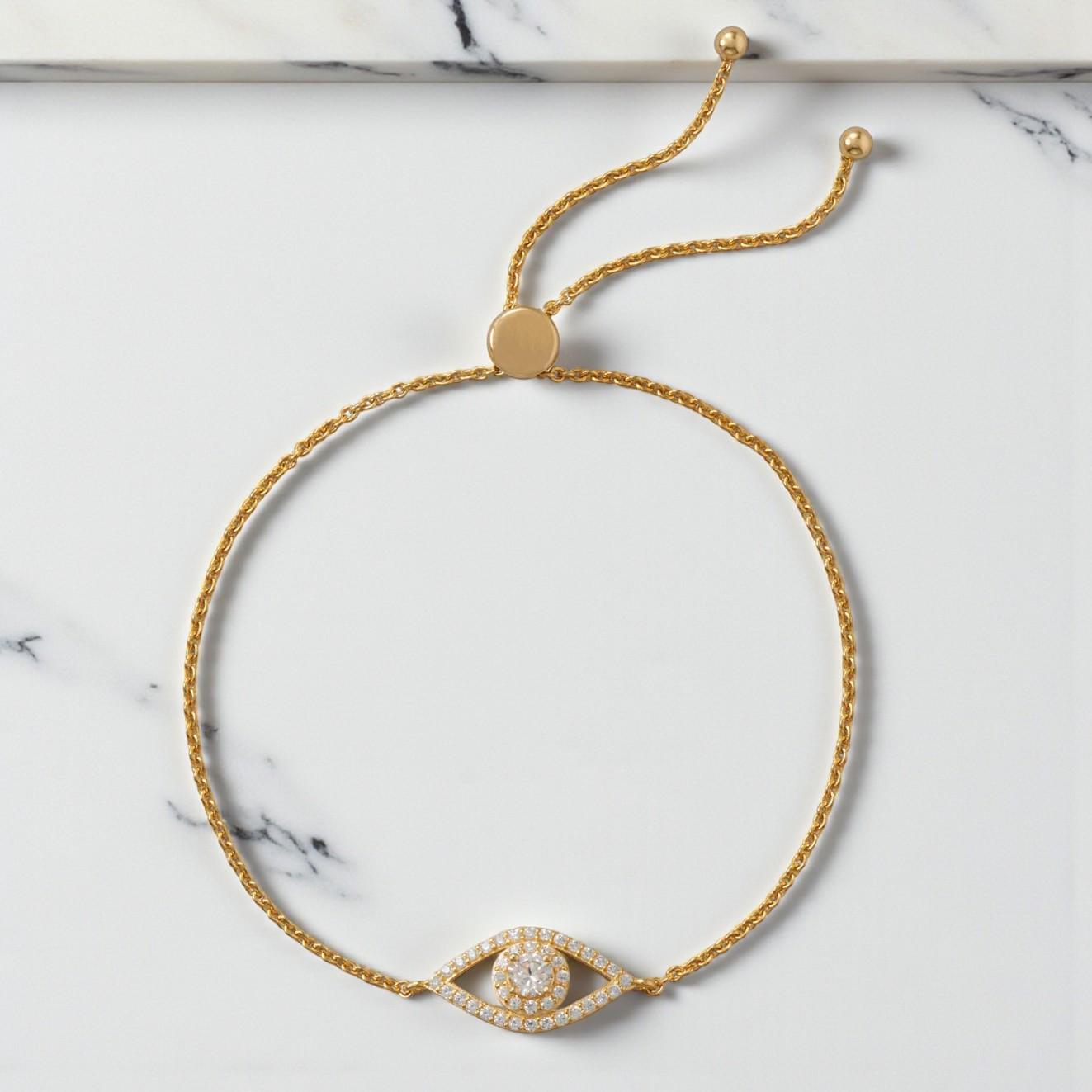 14K Gold Plated Evil Eye