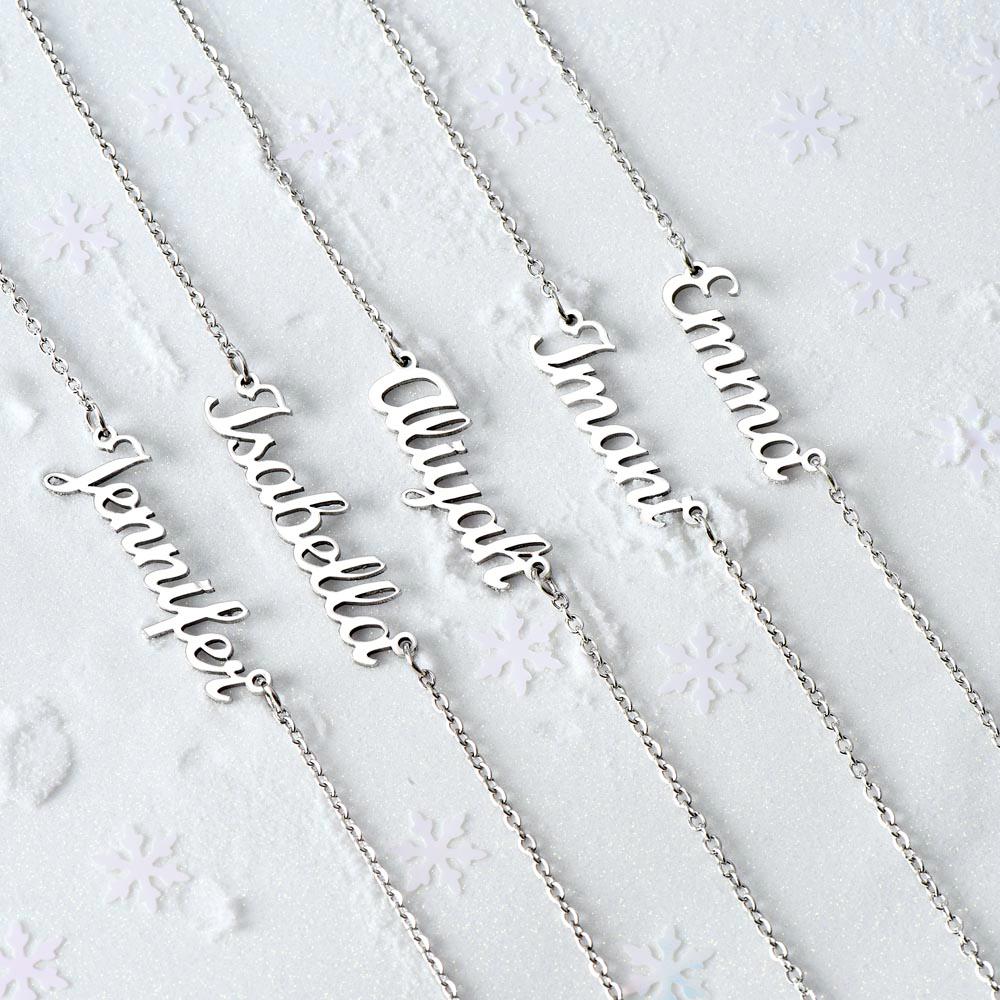 Custom Name Necklace, Faith-Inspired Custom Name Necklace | “Fearfully and Wonderfully Made” Gift Box | Psalm 139:14 Christian Jewelry