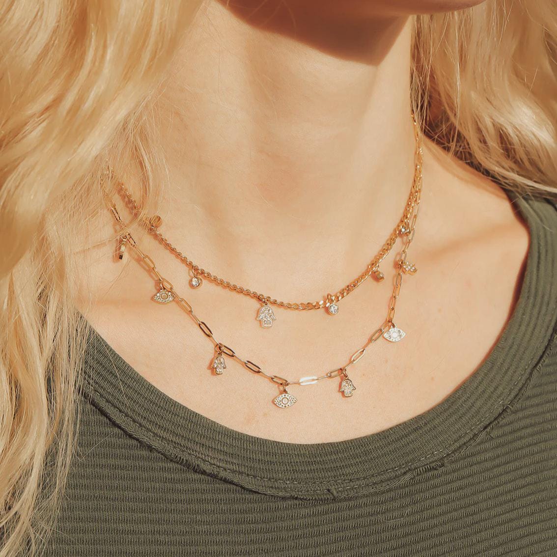 Convertible Hamsa Necklace