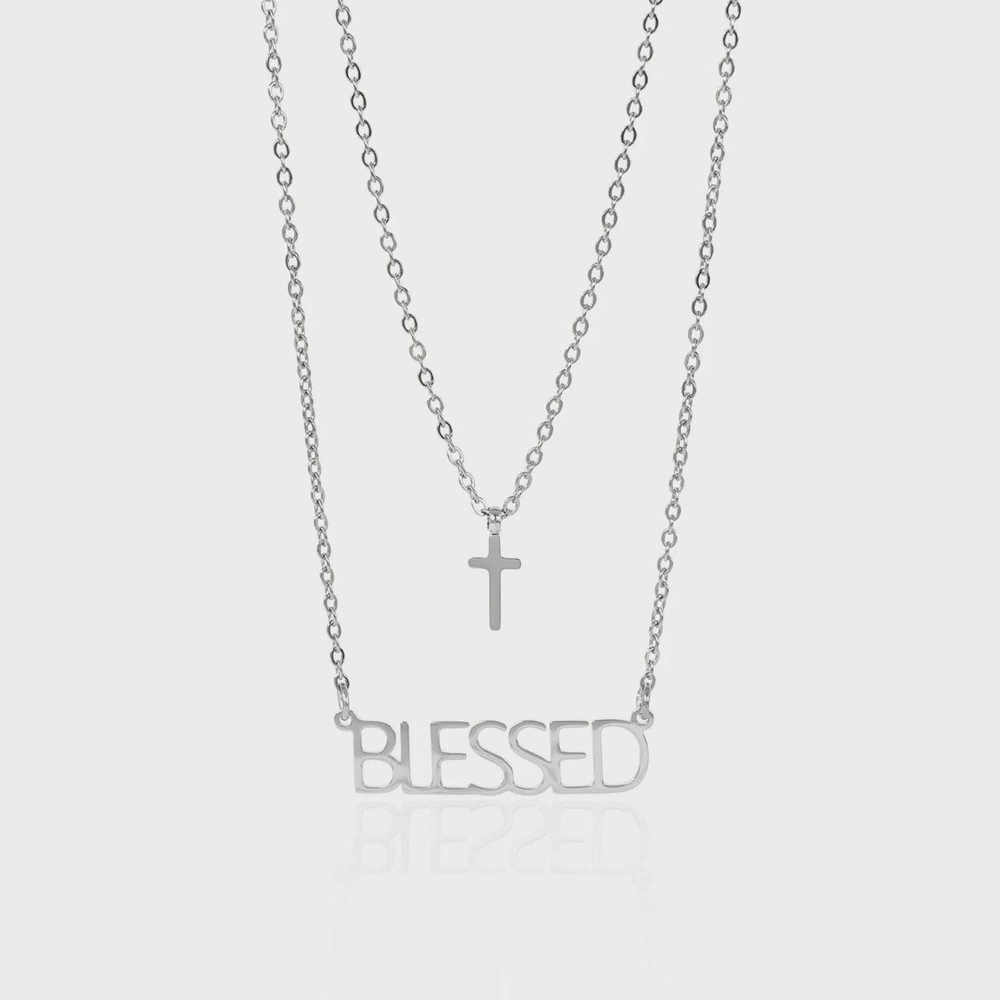 Blessed Cross Layered Necklace