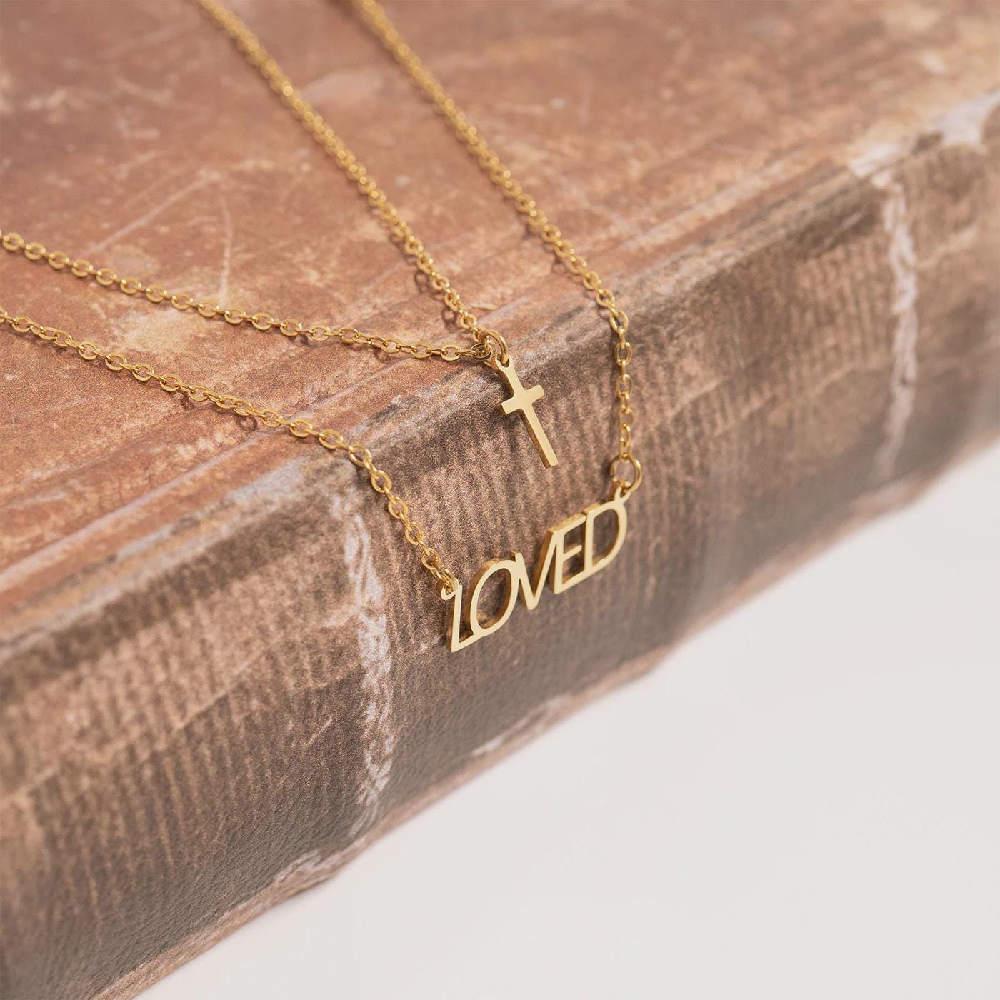 Loved Cross Layered Necklace