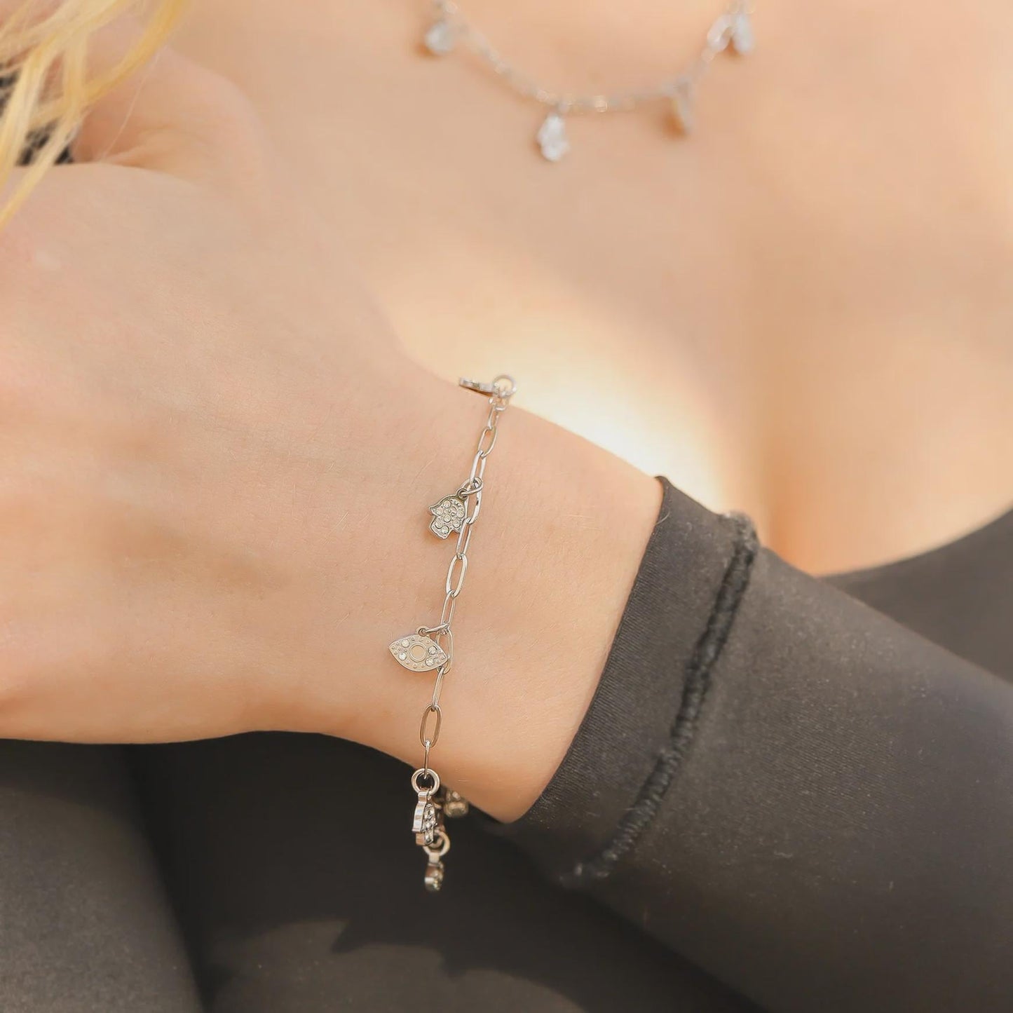 Hamsa & Evil Eye Bracelet
