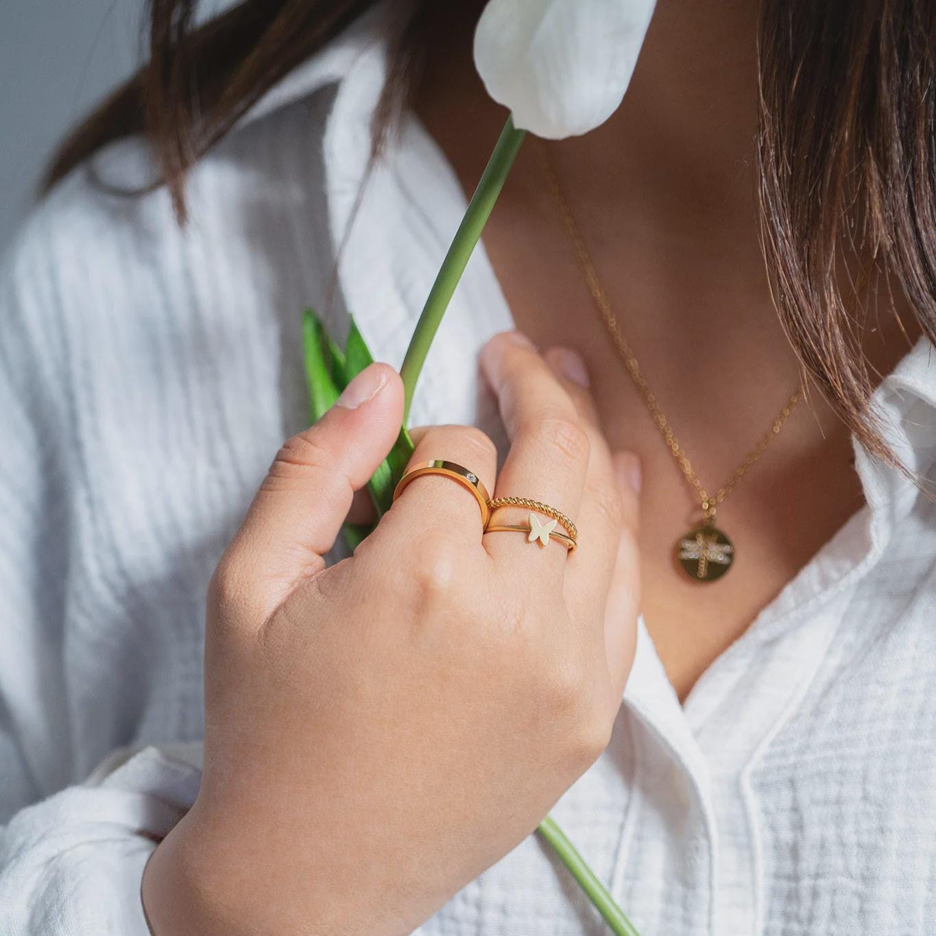 Birthstone Stacking Ring