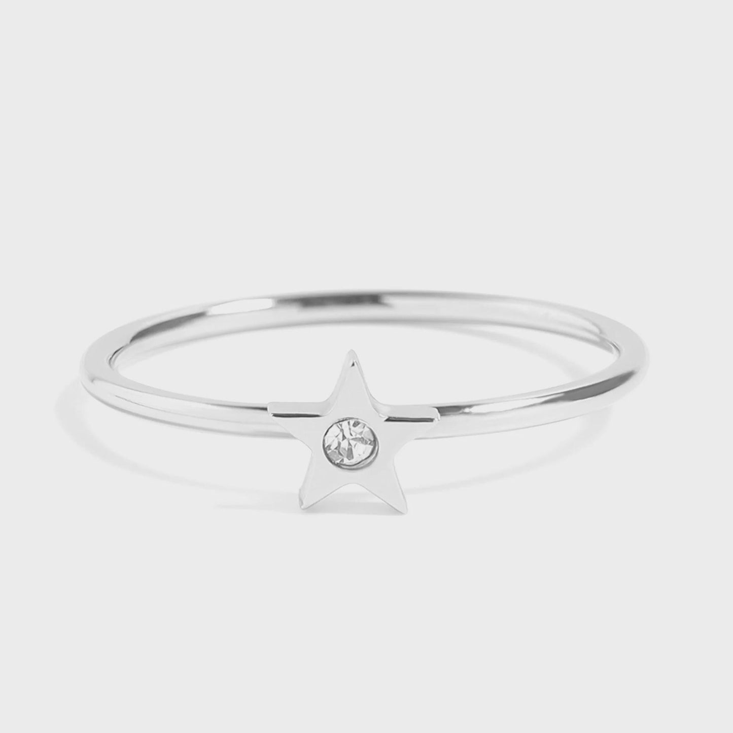 Stainless Steel Star Ring