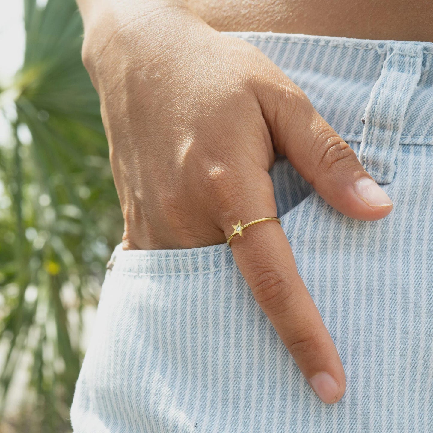 Stainless Steel Star Ring