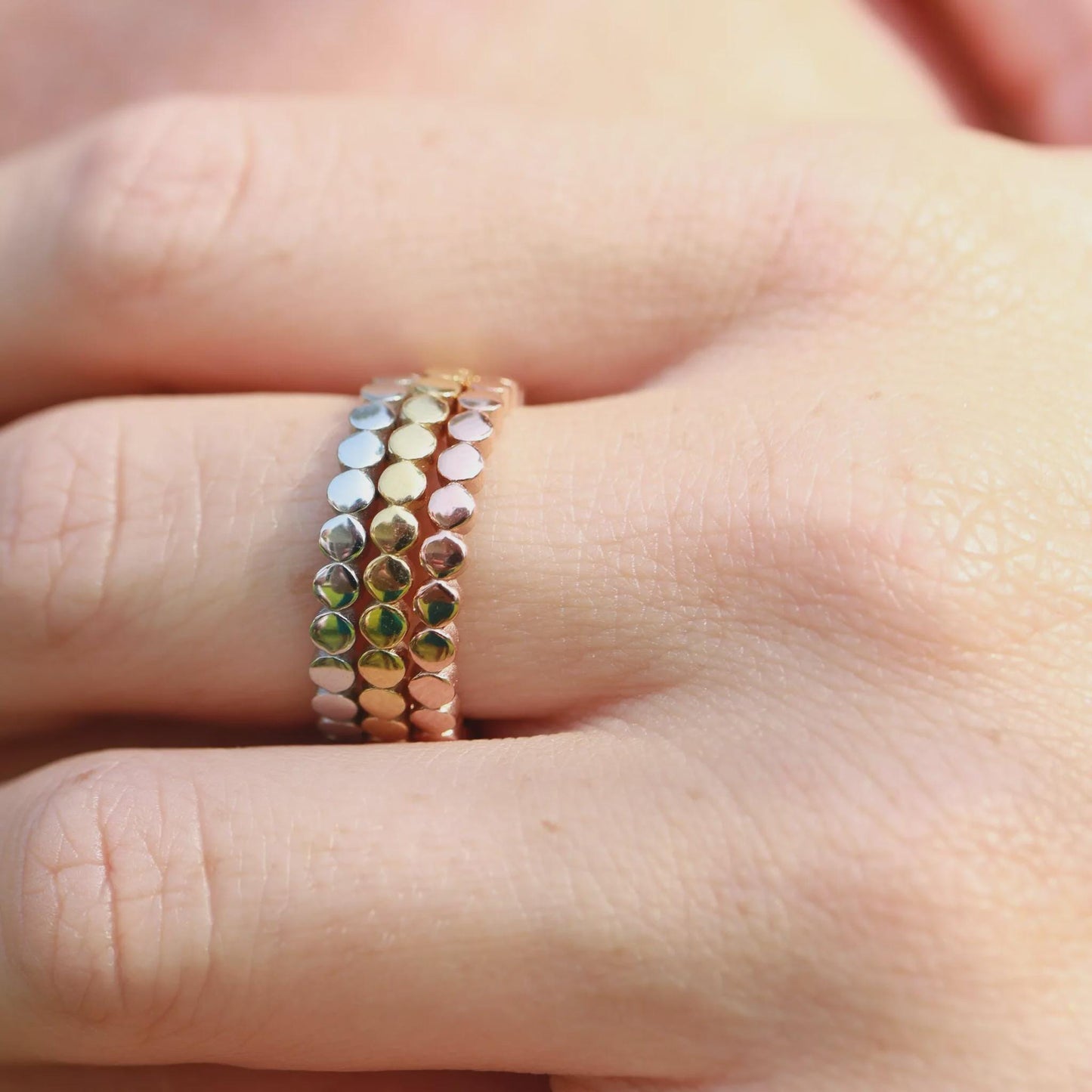 Minimalist Flat Circle Stacking Ring