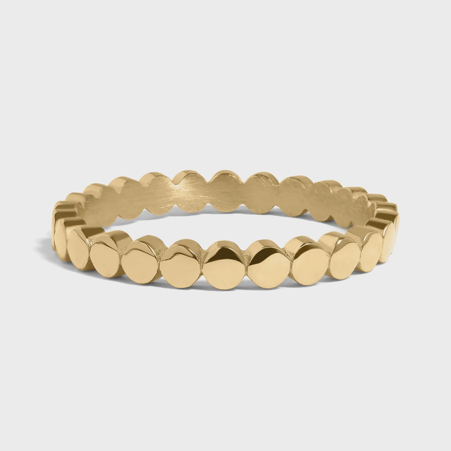 Minimalist Flat Circle Stacking Ring