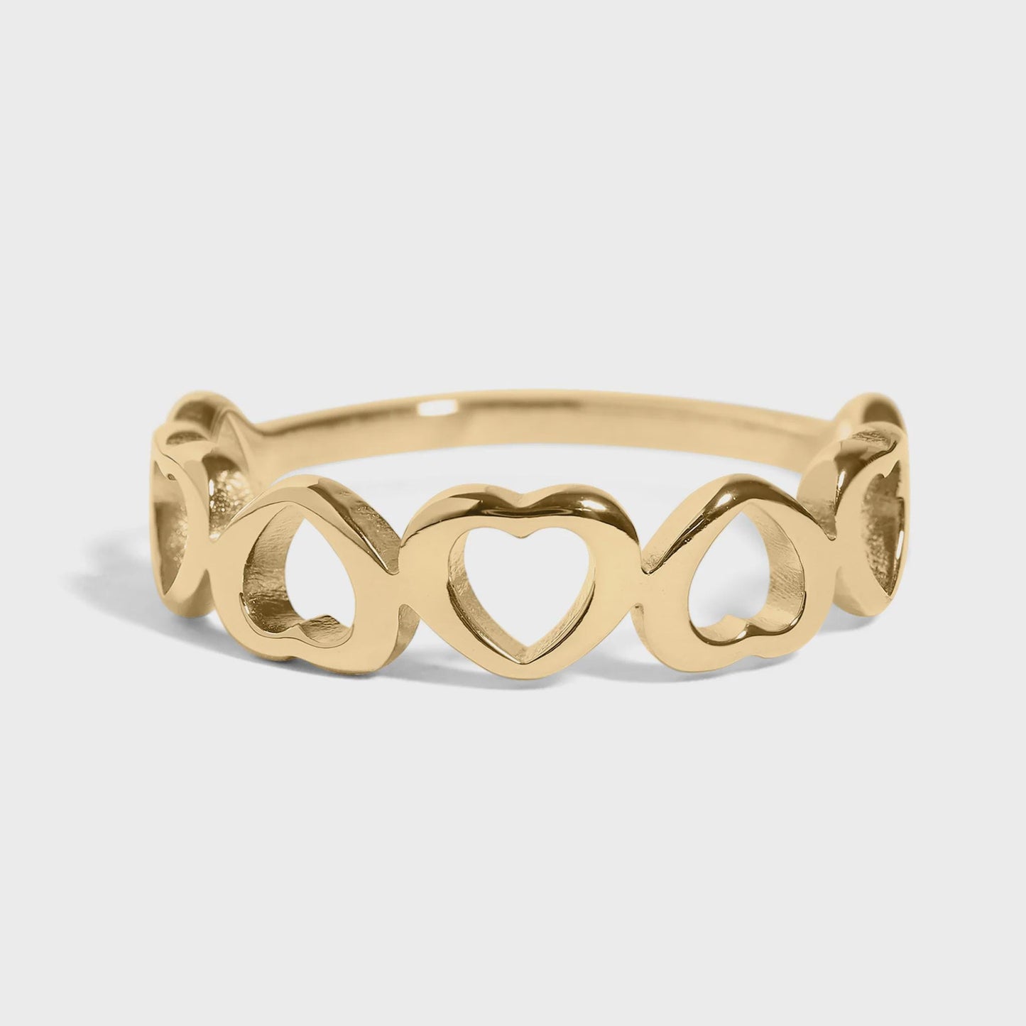 Alternating Hearts Stacking Ring