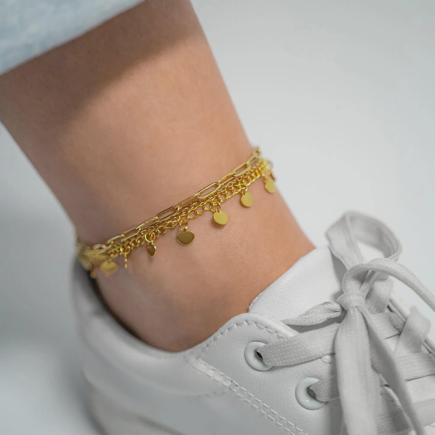 Dangle Hearts Anklet