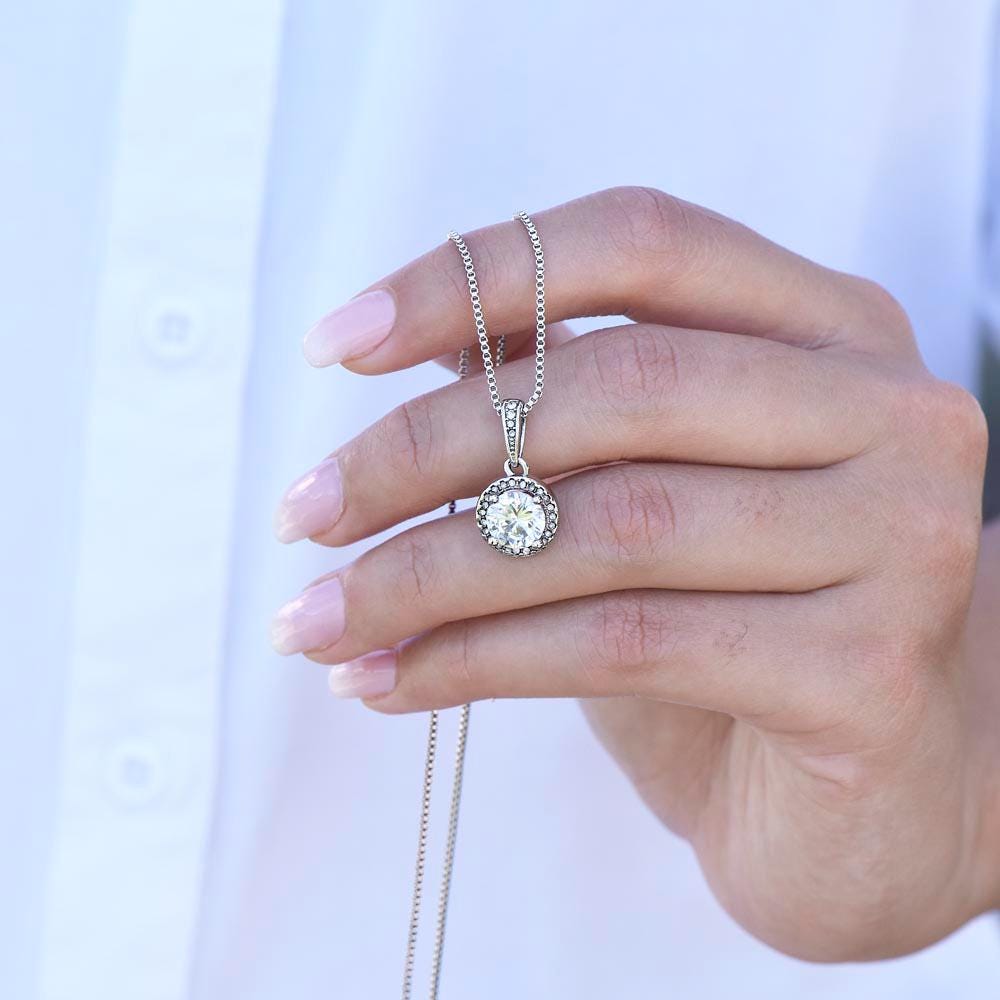 14K Gold Eternal Hope Cushion-Cut Necklace