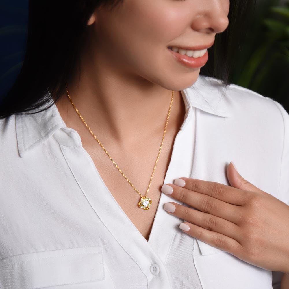 14K Love Knot Necklace