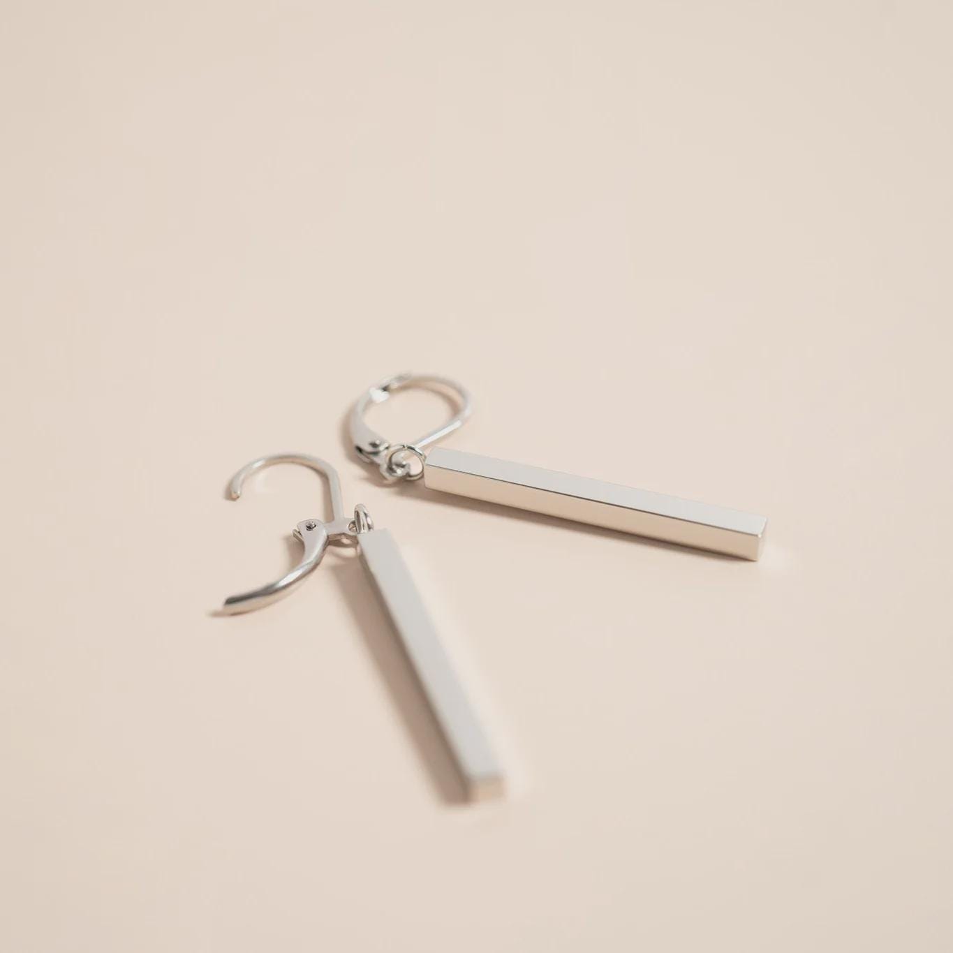 Vertical Drop Bar Earrings
