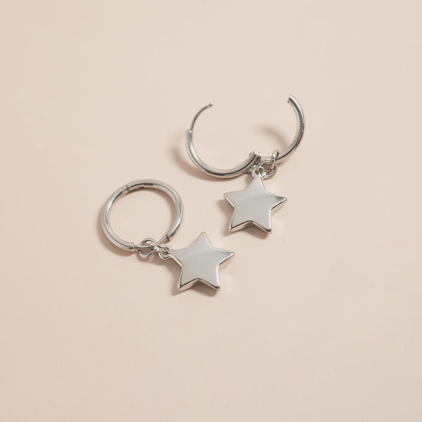 Star Huggie Earrings