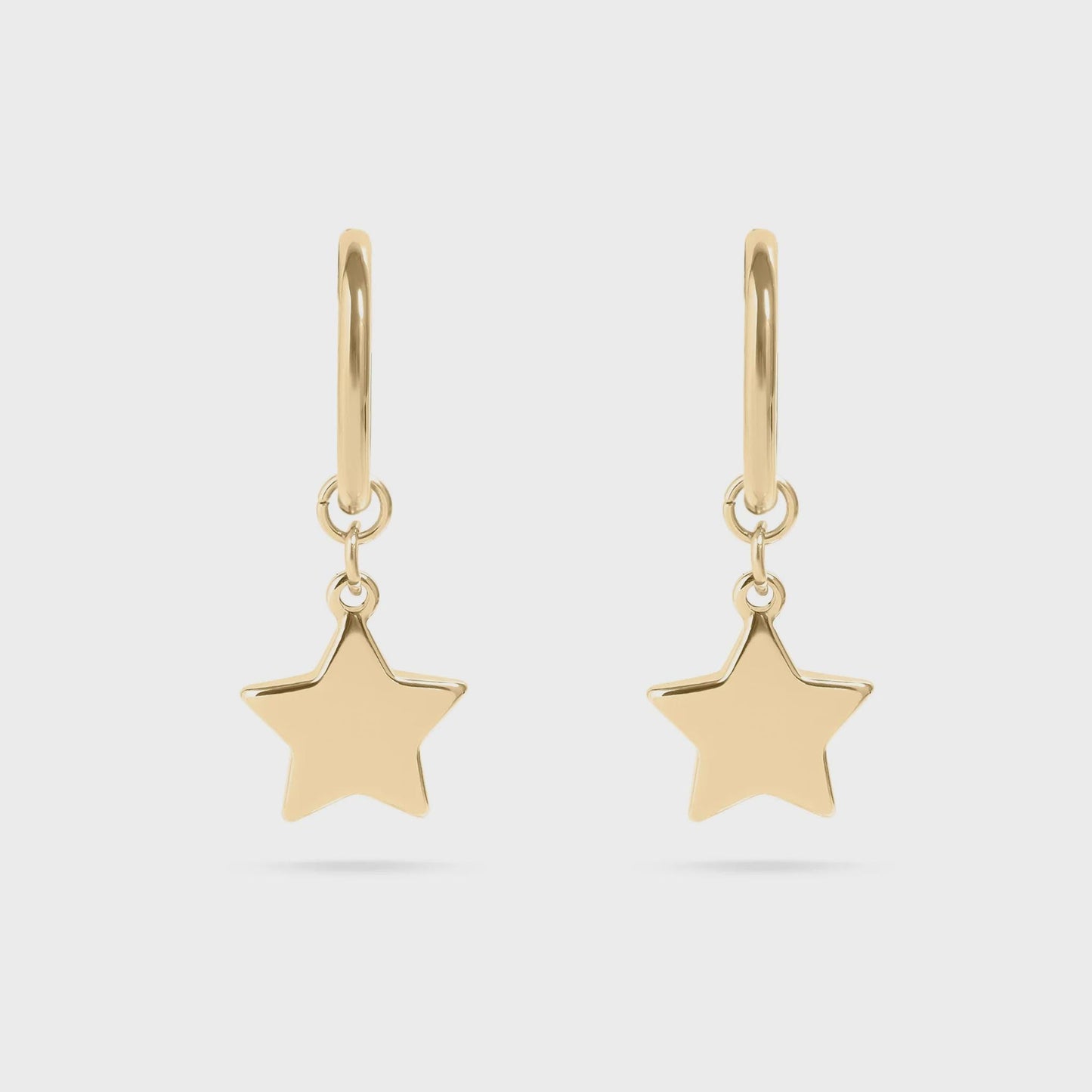 Star Huggie Earrings