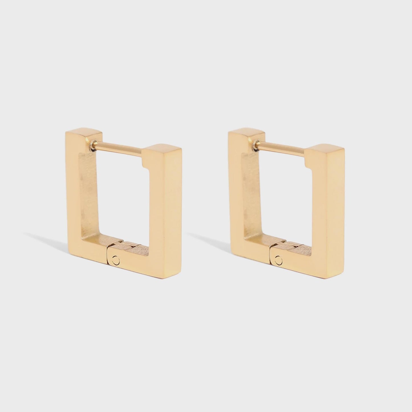 Square Huggie Hoop Earrings