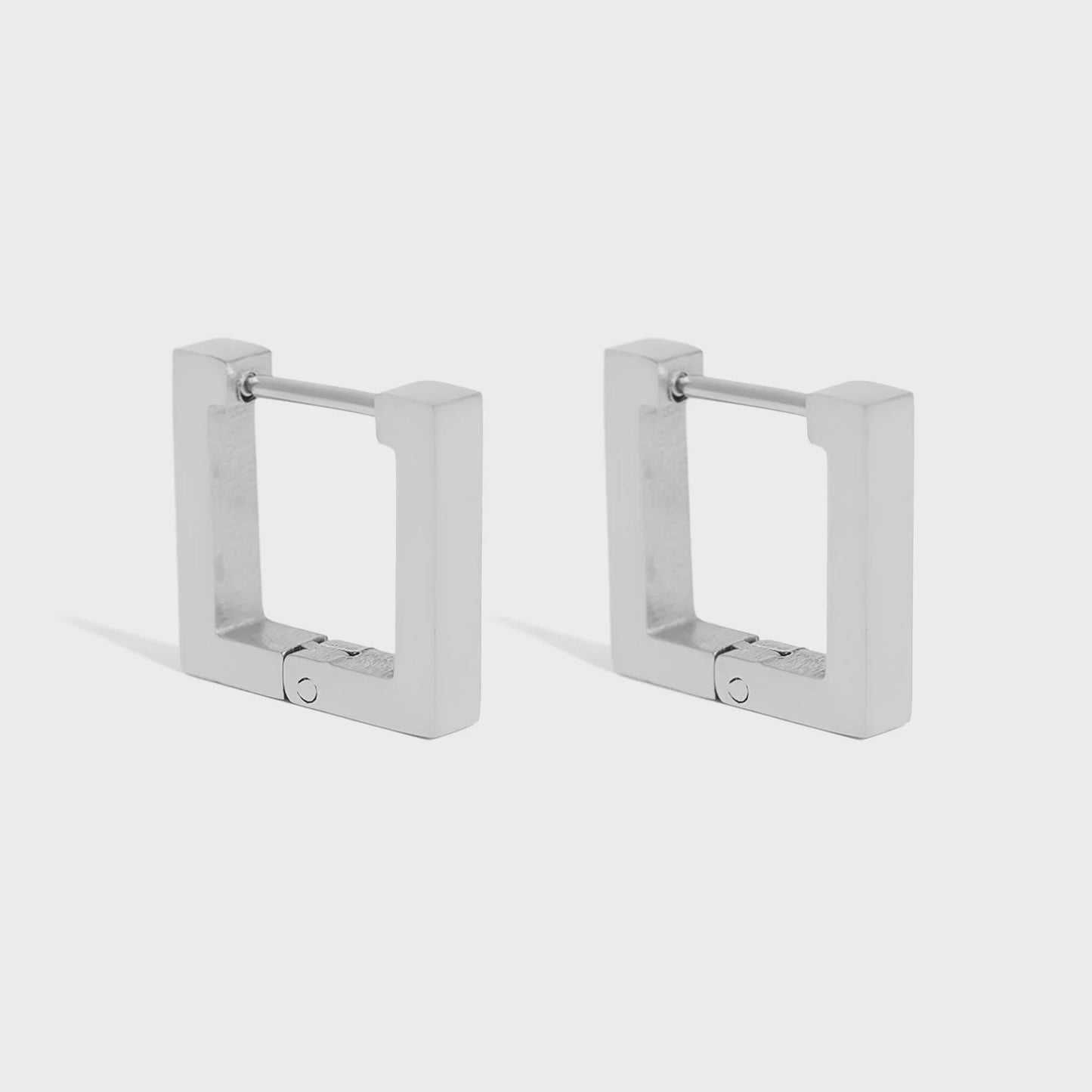Square Huggie Hoop Earrings