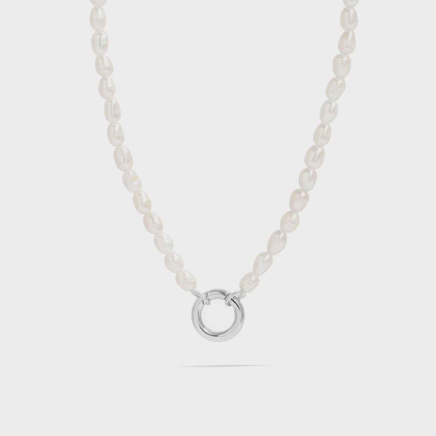 Freshwater Pearl Charm Holder Necklace