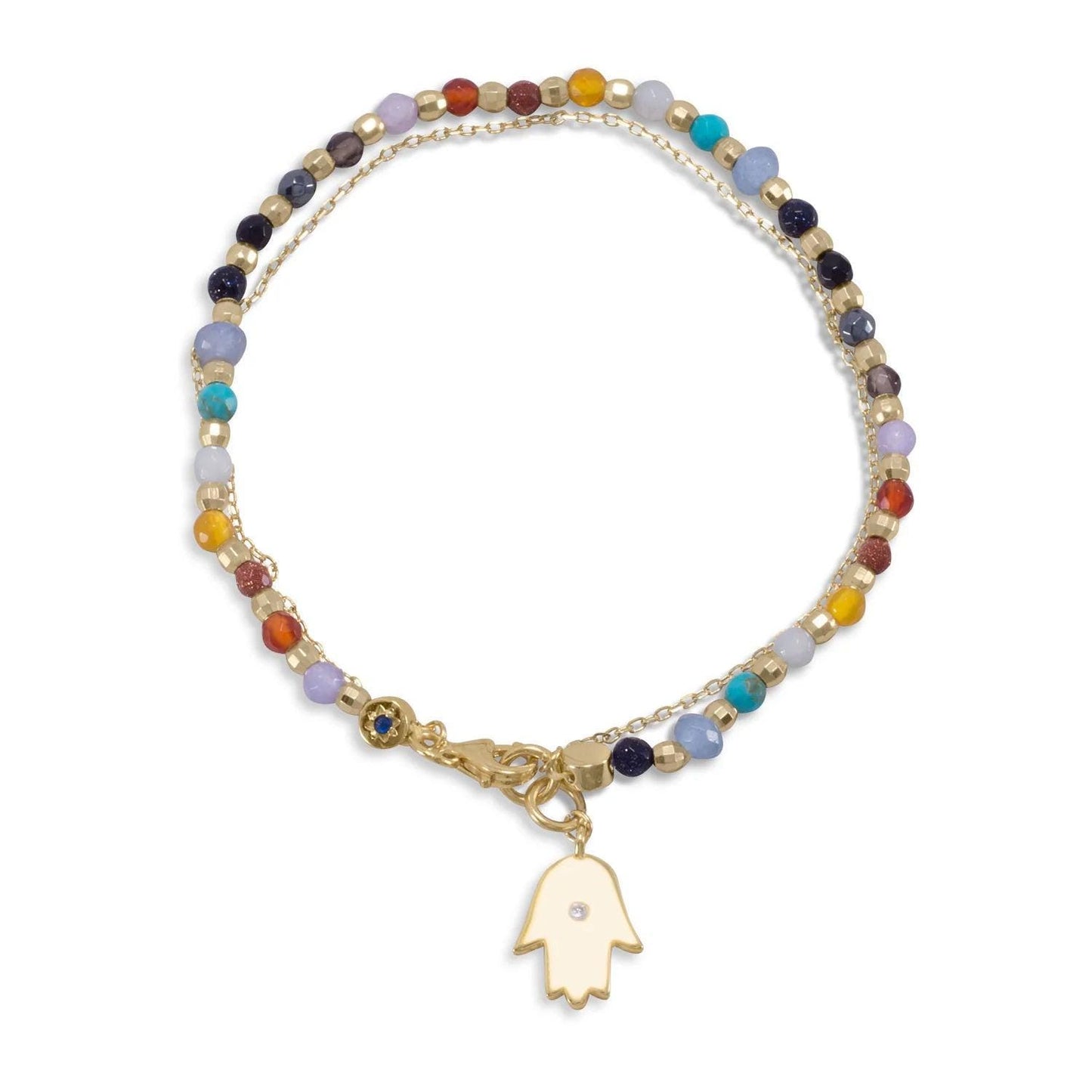Double Strand Chakra Bracelet