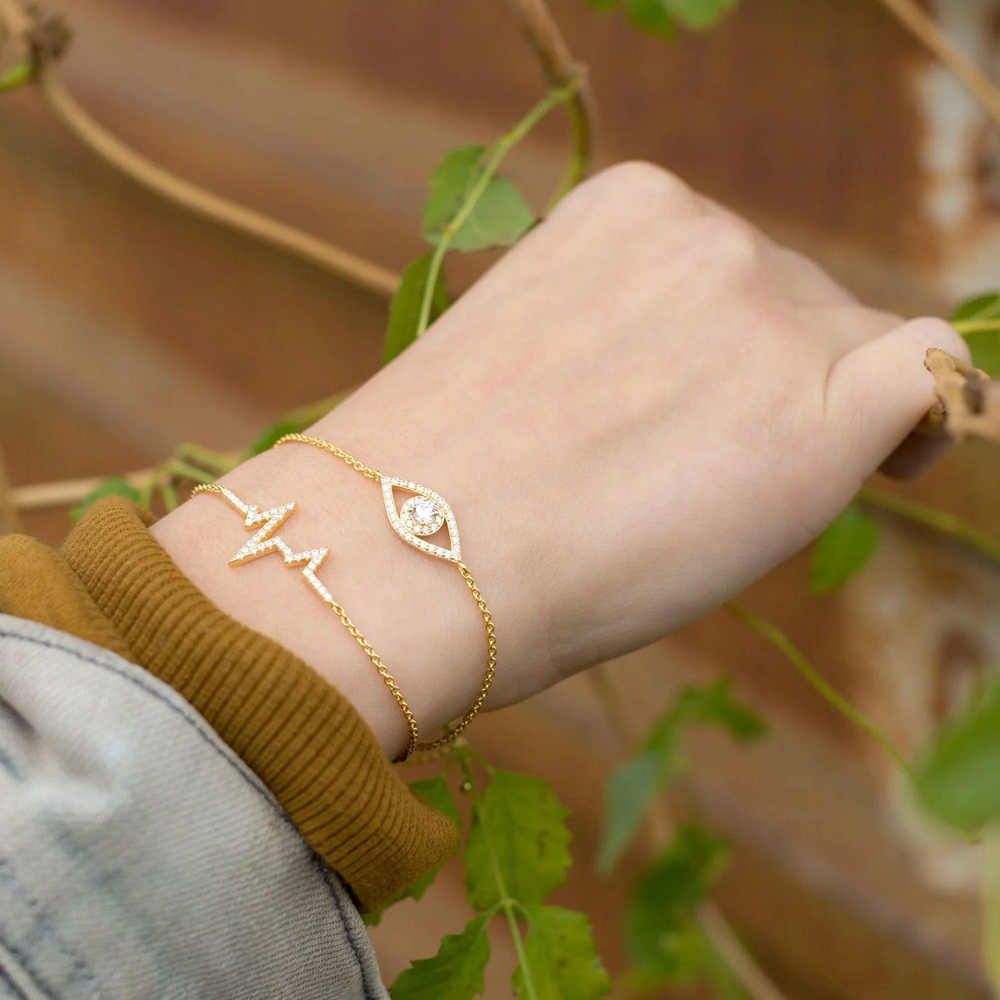 14K Gold Plated Evil Eye