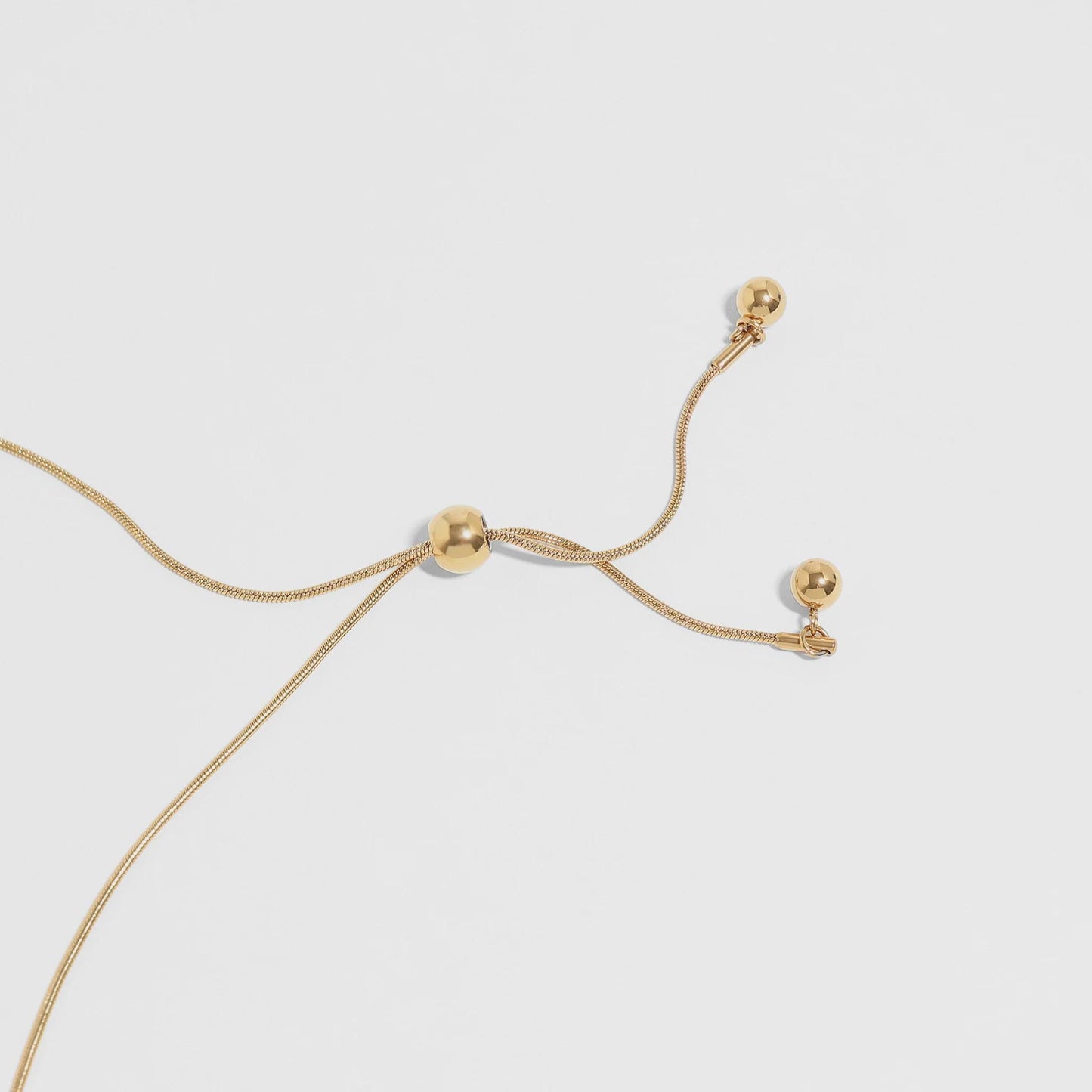 Adjustable Ball Charm Necklace