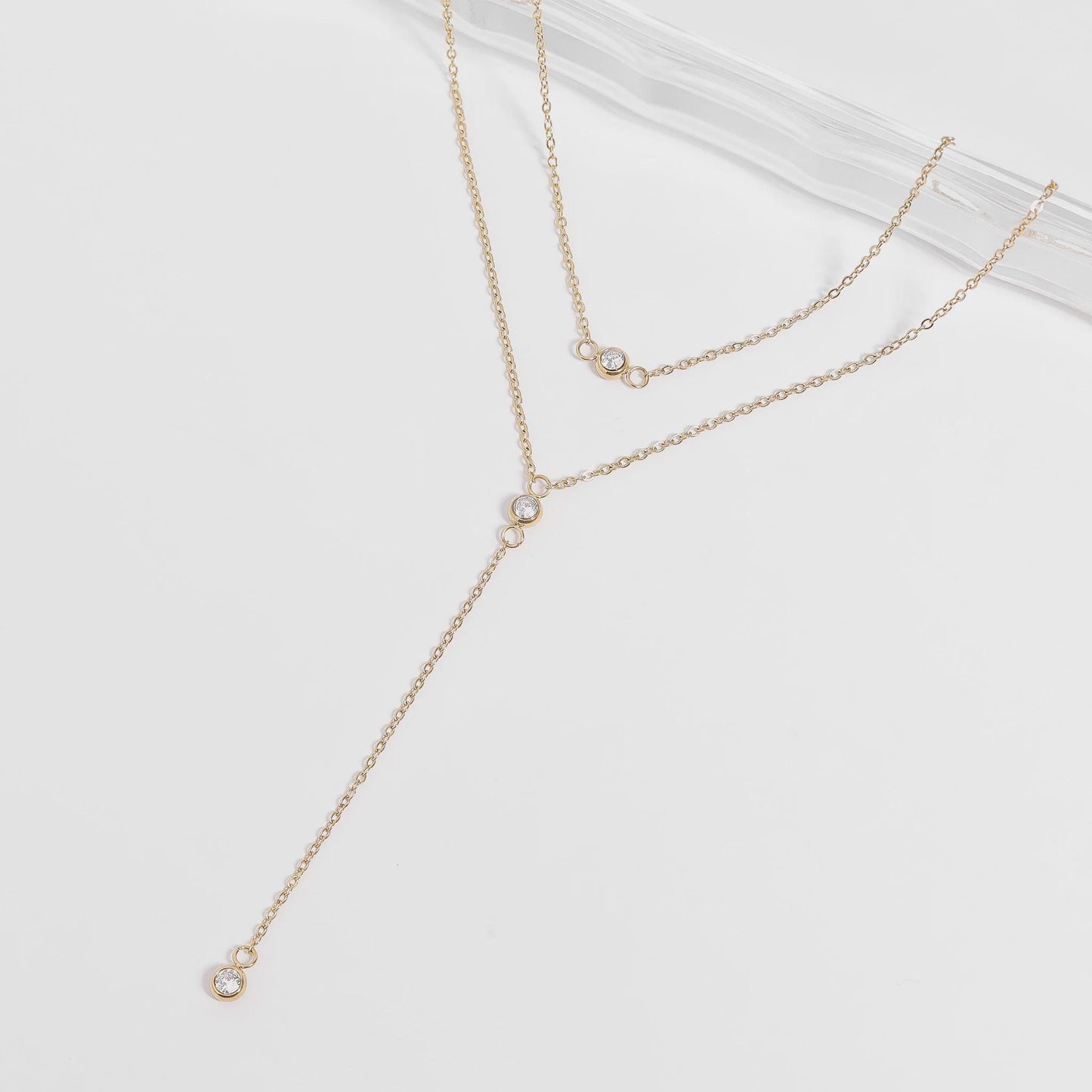 Emerald Lariat Necklace