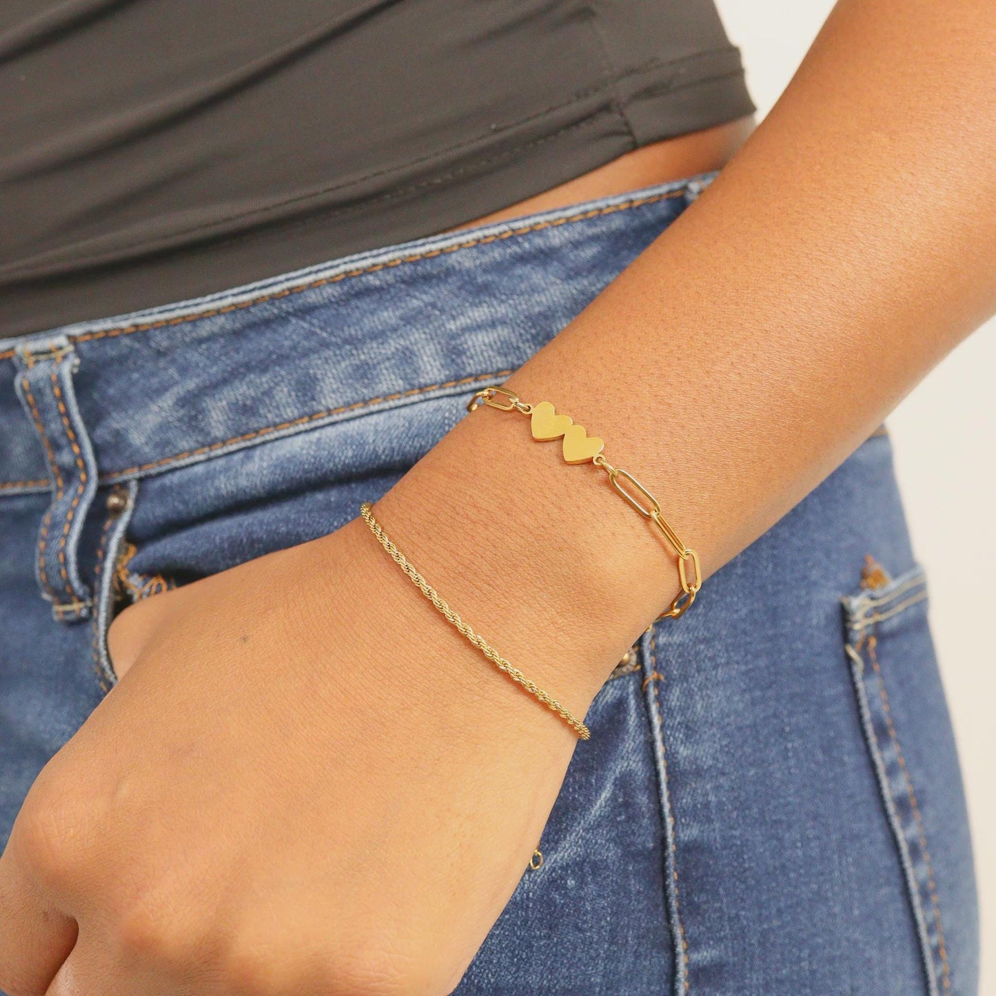 Double Heart Bracelet