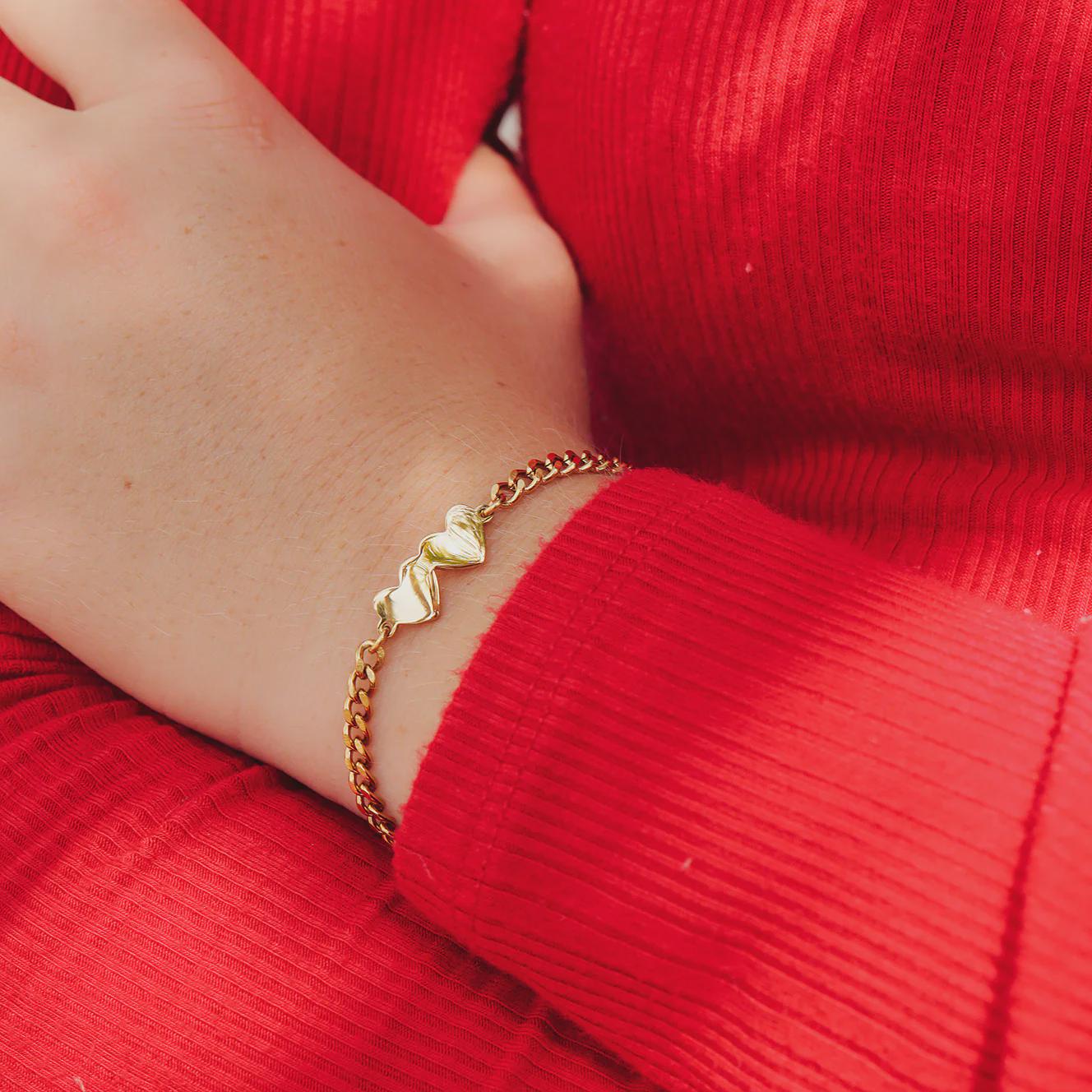 Double Heart Bracelet