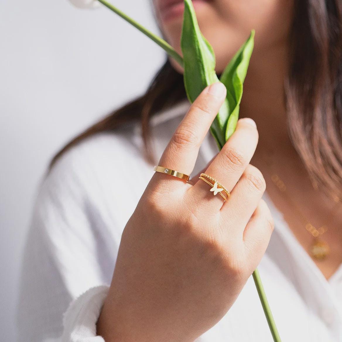 Birthstone Stacking Ring