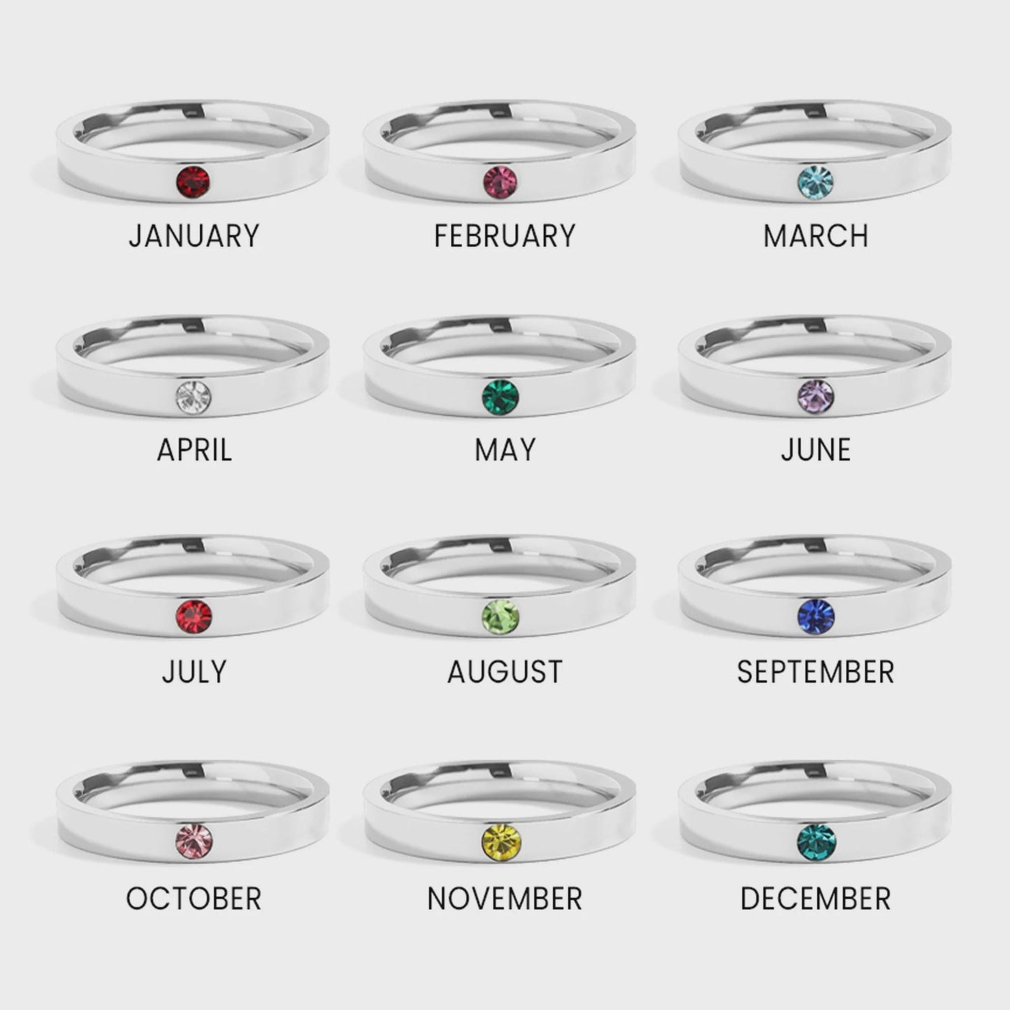 Birthstone Stacking Ring