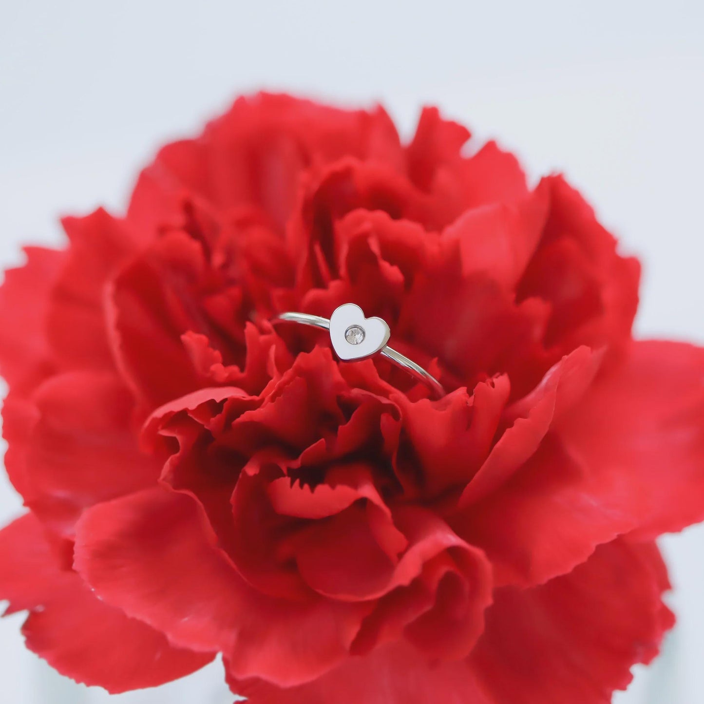 Stainless Steel Heart Ring