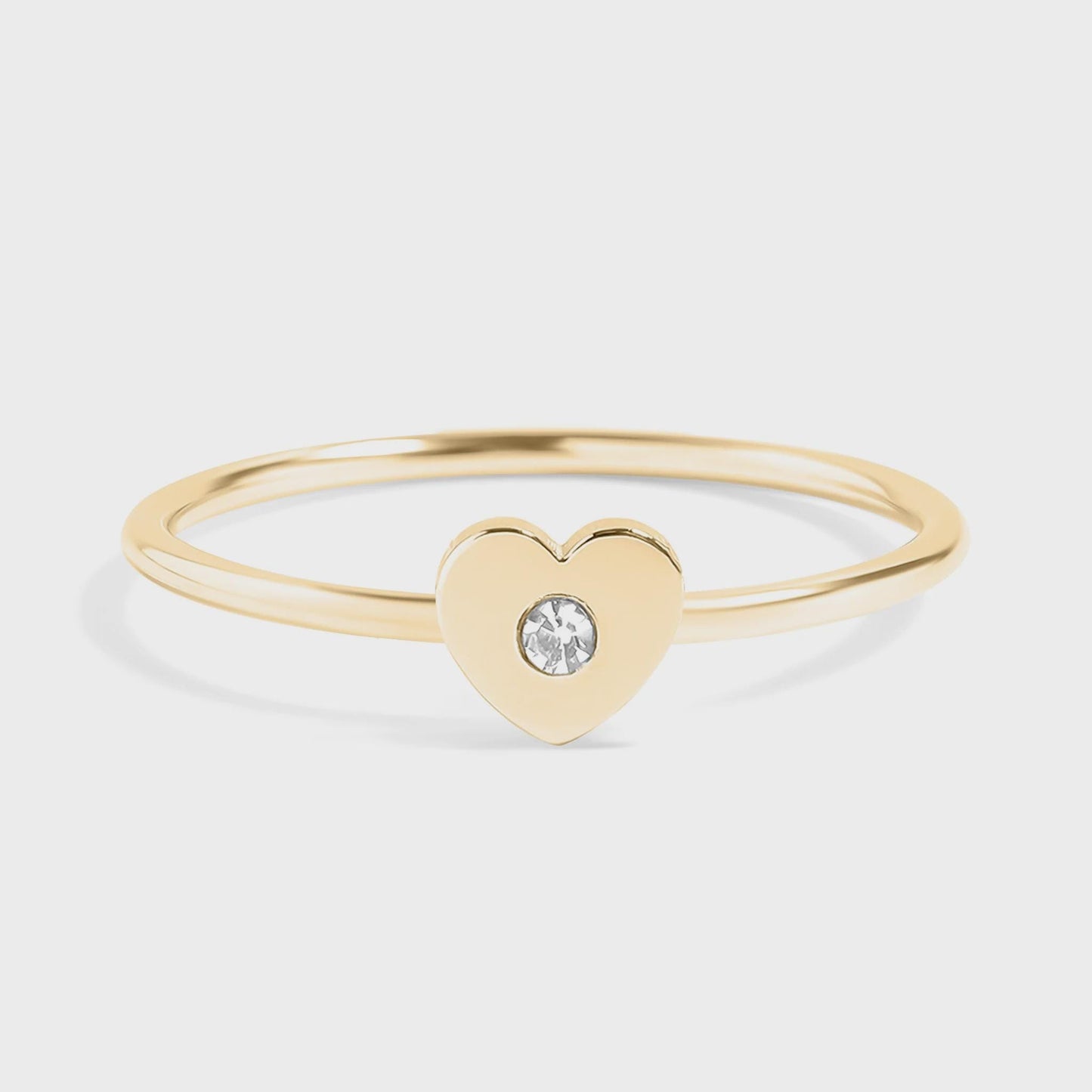 Stainless Steel Heart Ring