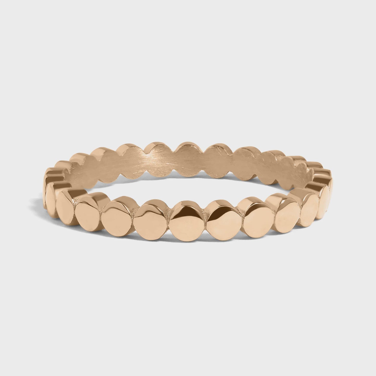 Minimalist Flat Circle Stacking Ring