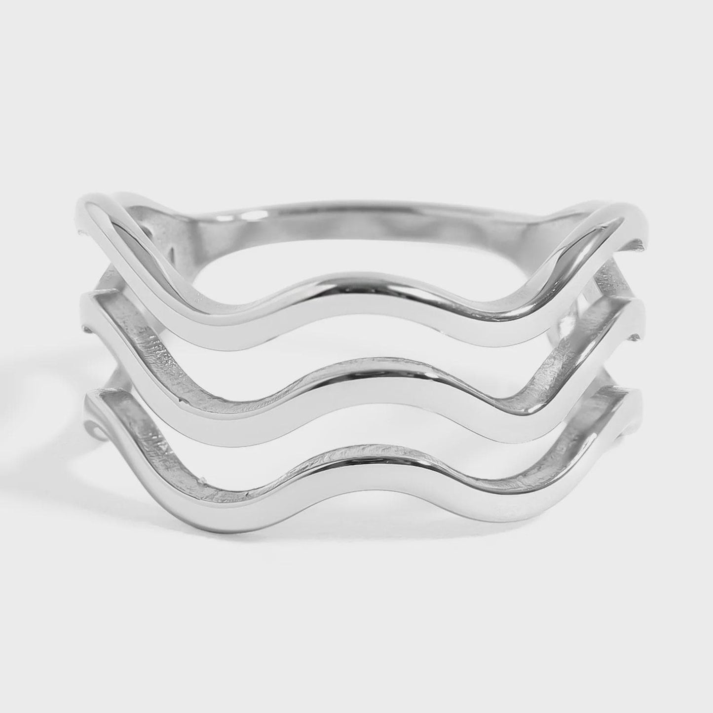 Triple Wave Geometric Ring