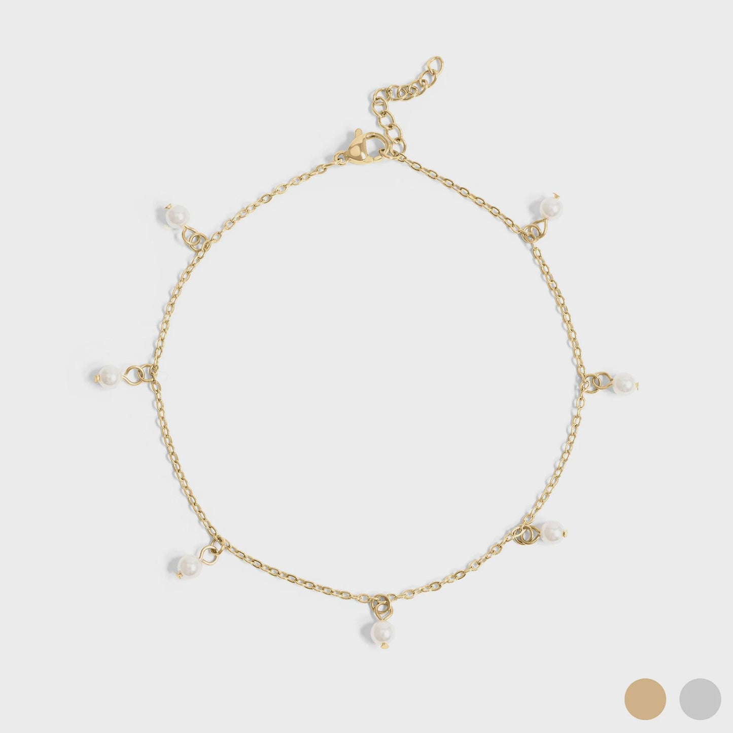 Gold Pearl Anklet