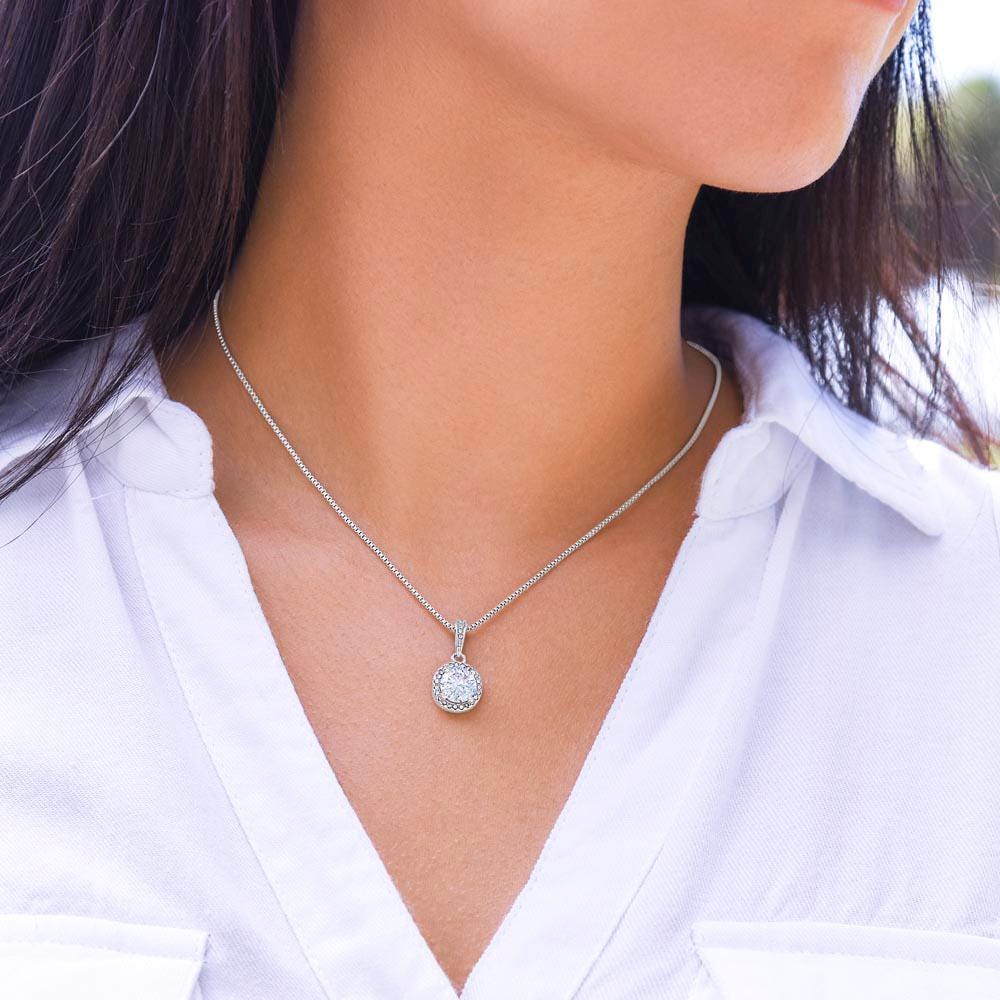 14K Gold Eternal Hope Cushion-Cut Necklace