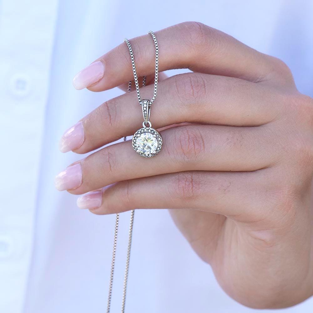 14K Gold Eternal Hope Cushion-Cut Necklace