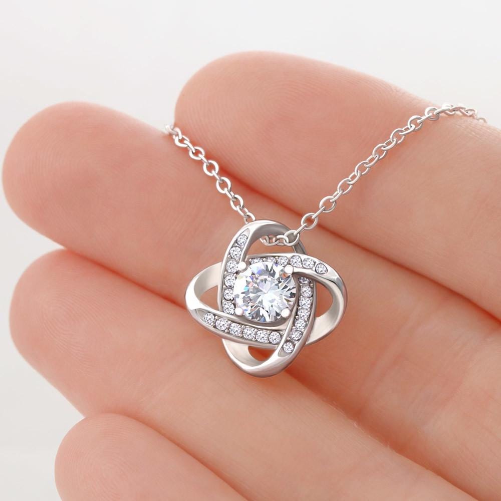 14K Love Knot Necklace