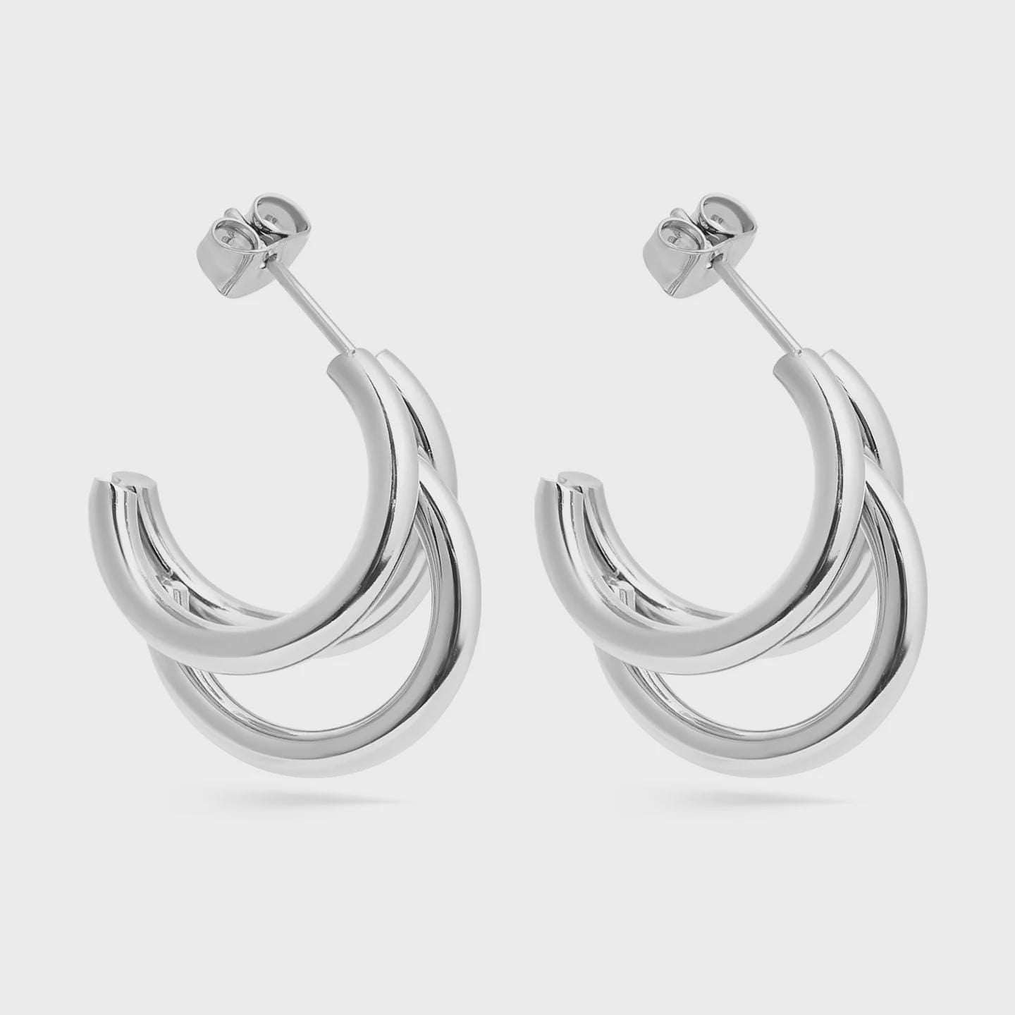 3 Statement Huggie Earrings
