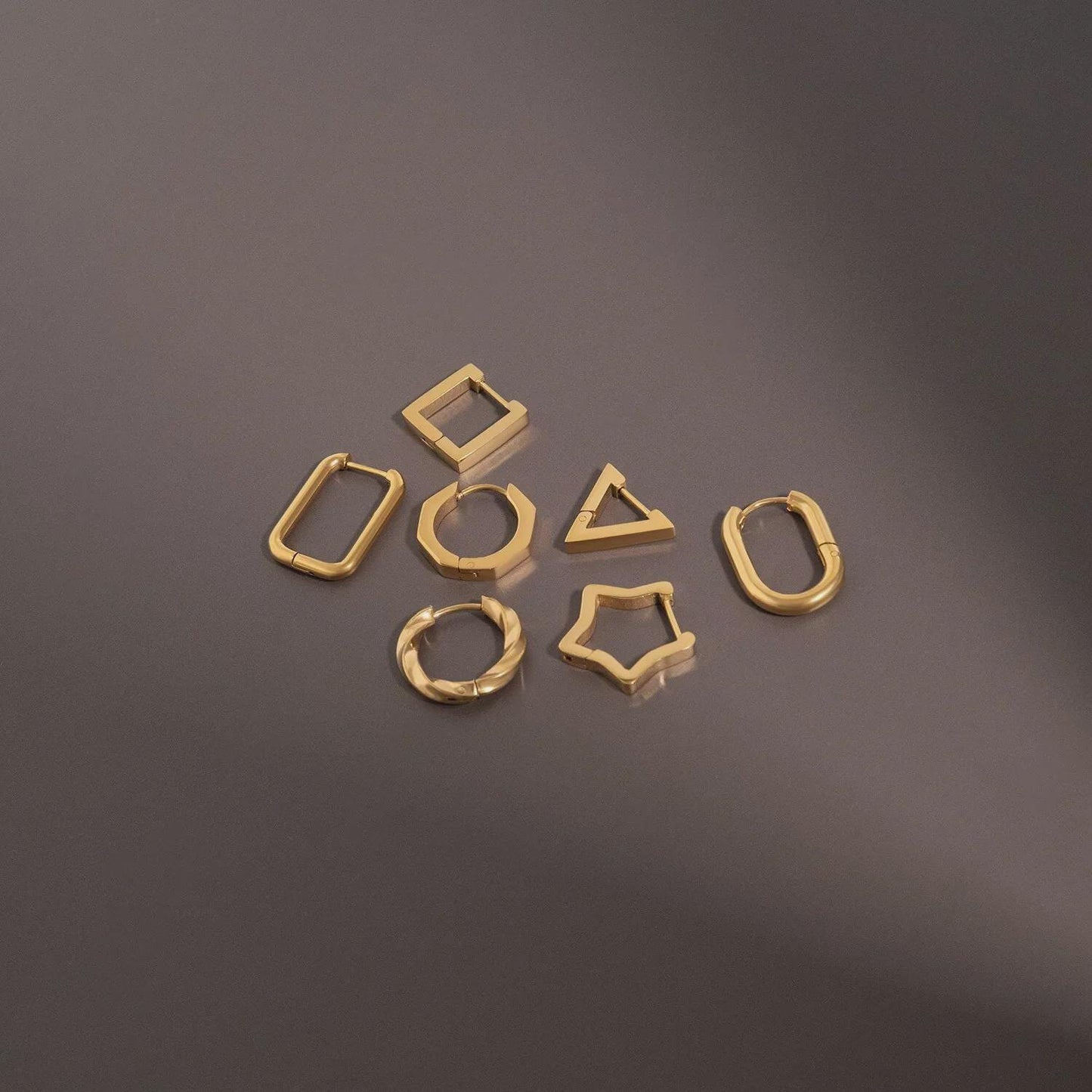 Star Huggie Earrings