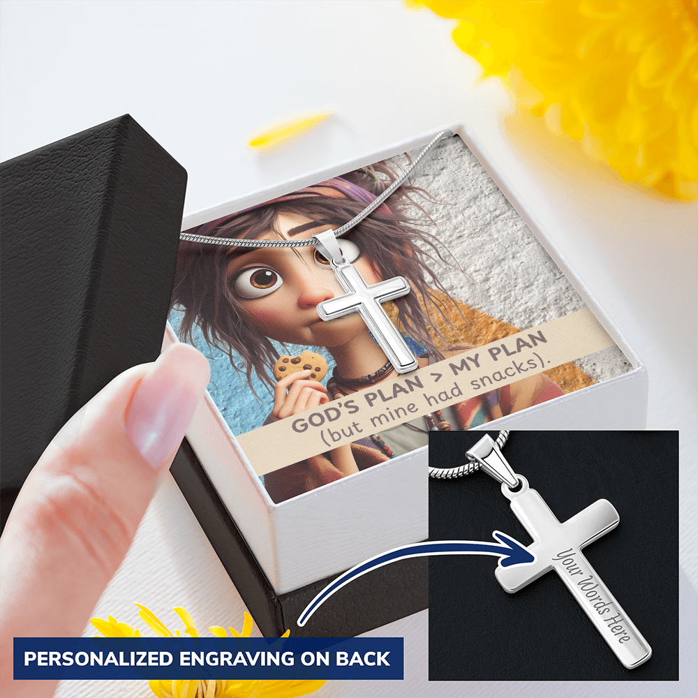 Funny Personalized Cross Necklace