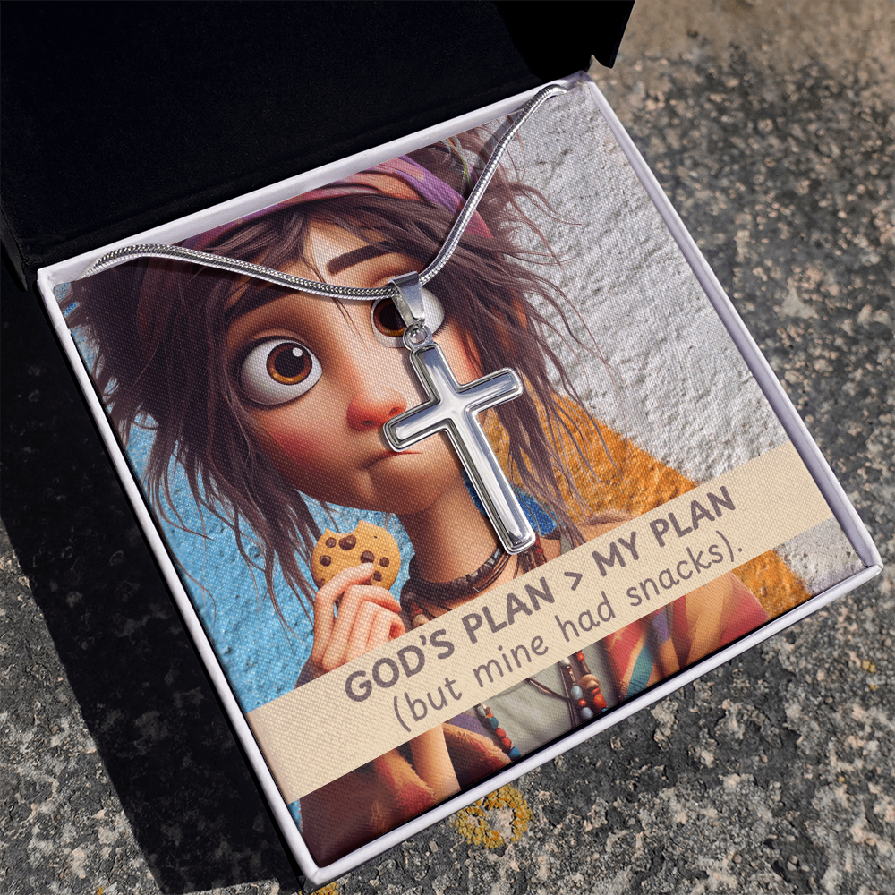 Funny Personalized Cross Necklace