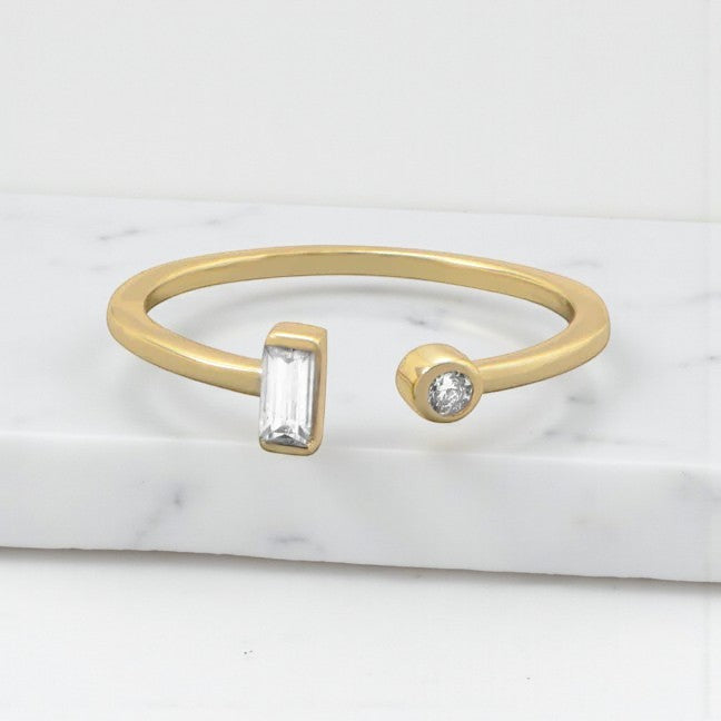 Open CZ Ring