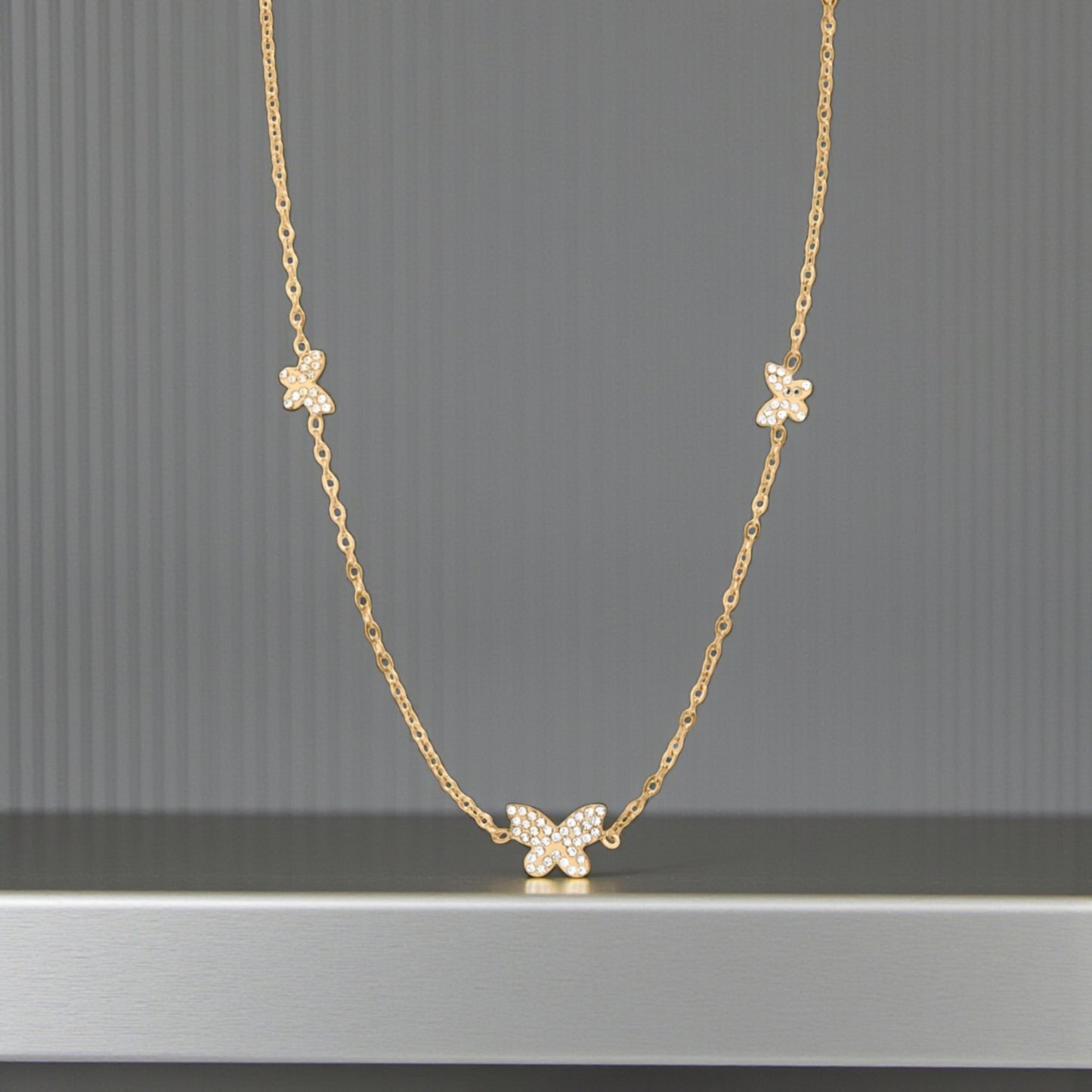 Butterfly Necklace 18K Gold
