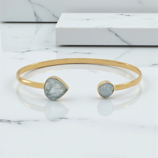 Aquamarine Cuff Bracelet