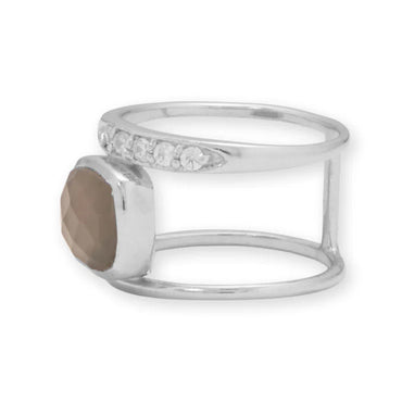 Grey Moonstone Ring