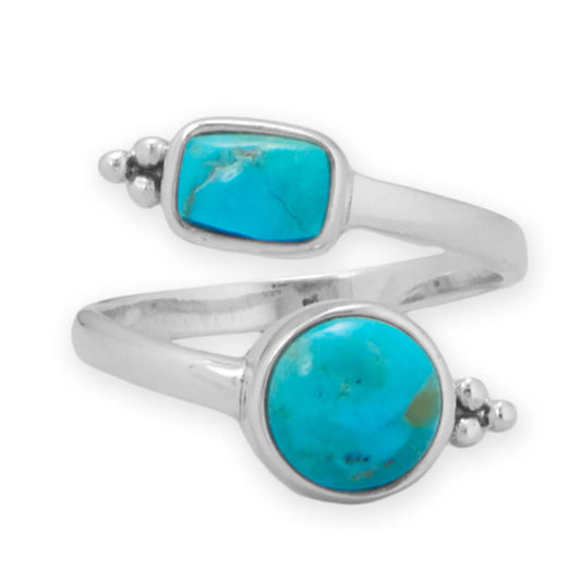 Adjustable Turquoise Wrap Ring