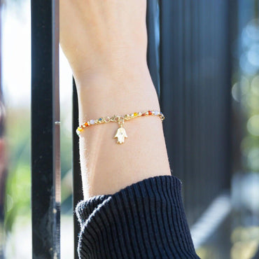 Double Strand Chakra Bracelet