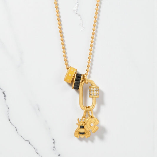 Buzzin’ Beauty Bee Charm Necklace