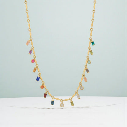 Confetti Multi Stone Necklace