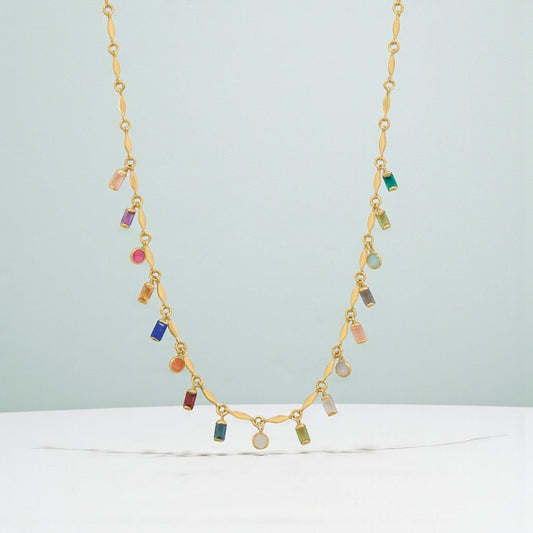 Confetti Multi Stone Necklace